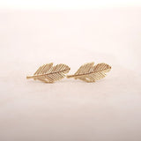 SMJEL 2018 Fashion Feather Women Earrings Boho Long Vintage Leaf Stud Earrings Ear Cuff Jewelry Accessories Gift