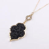 ZWPON 2019 Pave Mixture Crystal Morocco Pendant Long Necklace for Women Fashion Statement Sweater Necklace Jewelry Wholesale