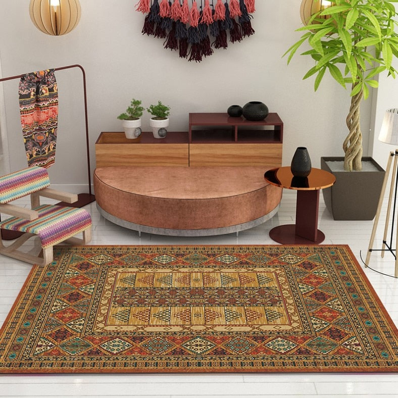 Bohemian Style Carpet Morocco Ethnic Carpets For Living Room Bedroom Rugs Home Carpet Floor Door Delicate Area Rug Fashion