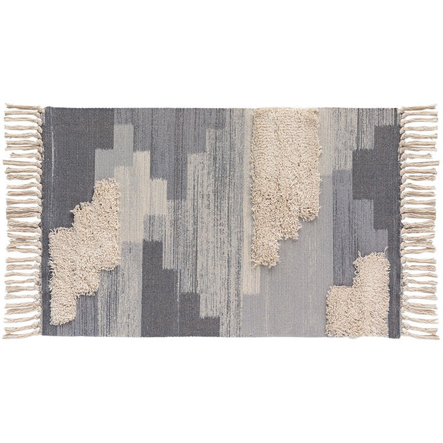 Morocco Bohemian Tufting Handmade Rug Tassels Abstract Plaid Soft Carpet Washable Durable Multi-function Area Rugs for Bedroom