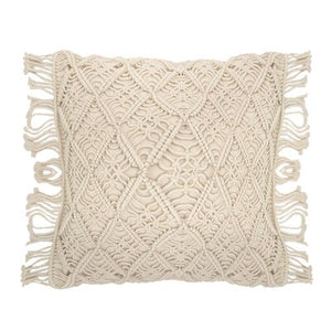 white crocheted moroccan French chic knitting design Nordic design back sofa bed Cushion Lumbar Pillow Throw Pillow cover