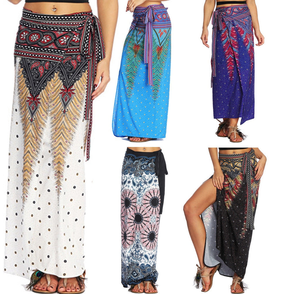 Womail Women skirt Summer Fashion  Loose Trousers Baggy Boho Aladdin Harem Skirt Casual Daily 2019 dropship f9