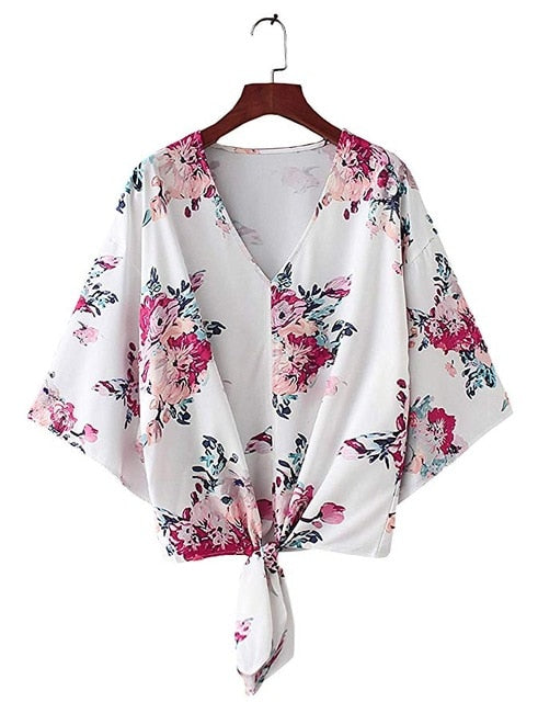 New Bohemian Women Shirts Plus Size Fashion Beach Women Blusas Femininas Loose Printed Women Shirts