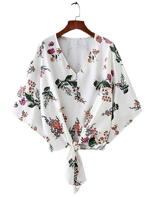 New Bohemian Women Shirts Plus Size Fashion Beach Women Blusas Femininas Loose Printed Women Shirts