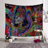 Home Colourful Face Oil Painting Mandala Tapestry Gypsy Hippie Wall Hanging Dorm Cover Bedspread Yoga Mat Moroccan Decor