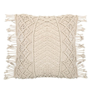 Ellig White crocheted moroccan French chic knitting design Nordic design back sofa bed Cushion Lumbar Pillow Throw Pillow