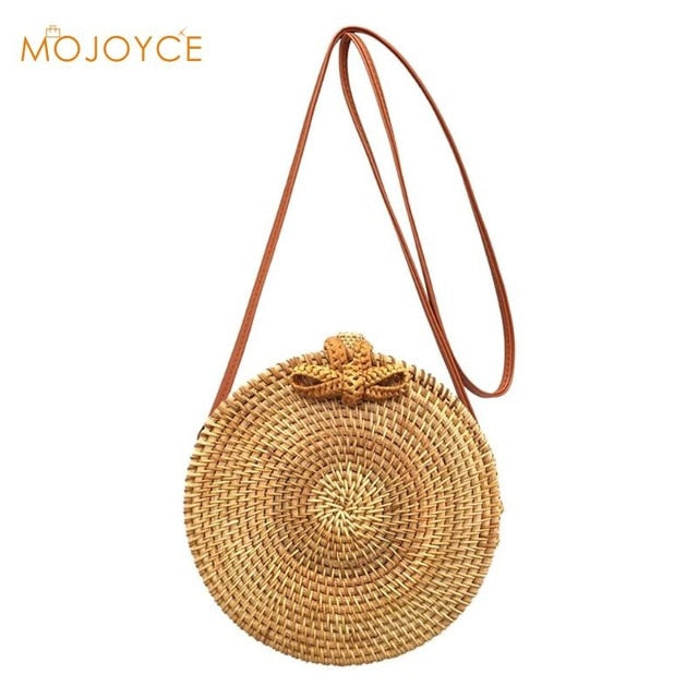 Rattan Bags Handbags For Women 2019 Bali Bohemian Summer Beach Bag Woven Summer Beach Women Shoulder Crossbody Bags