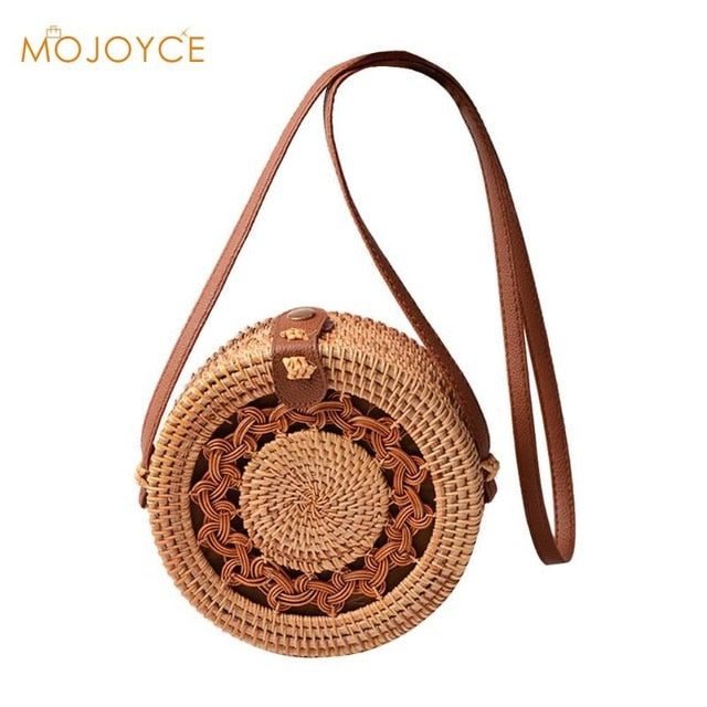 Rattan Bags Handbags For Women 2019 Bali Bohemian Summer Beach Bag Woven Summer Beach Women Shoulder Crossbody Bags