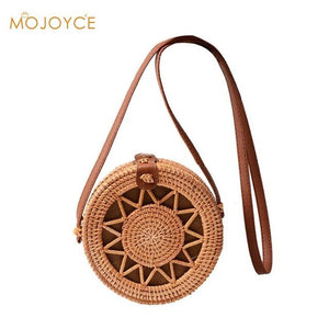 Rattan Bags Handbags For Women 2019 Bali Bohemian Summer Beach Bag Woven Summer Beach Women Shoulder Crossbody Bags