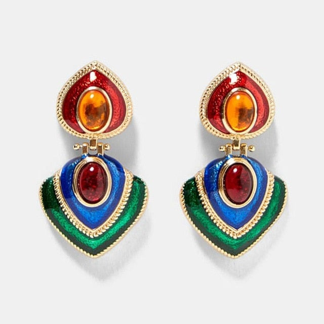 Miwens Punk Boho Metal Geometric Drop Dangle Earrings Women Wholesale Handmade Factory Jewelry Ear Accessories