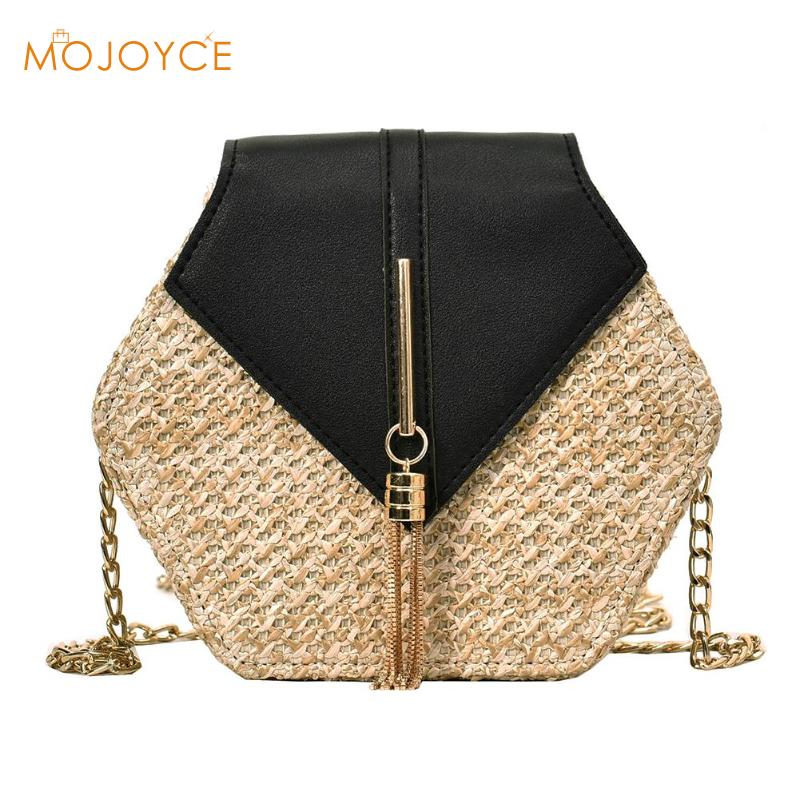 Hexagon Mulit Style Bag Handbags Women Summer Rattan Bags Women