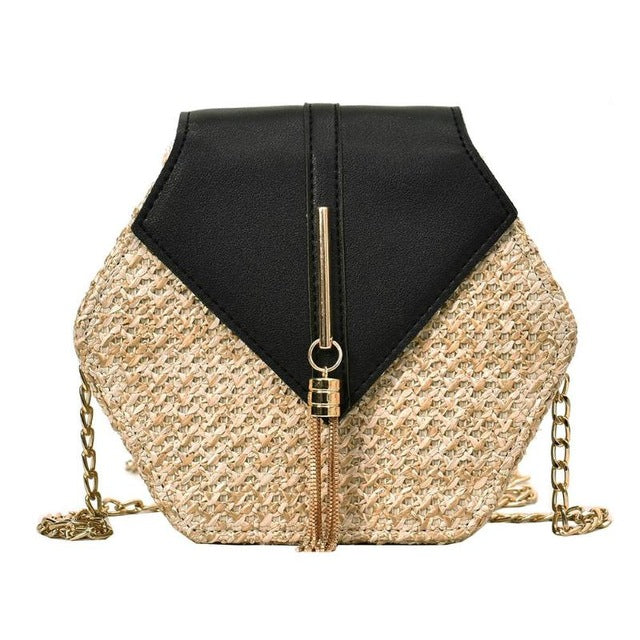 Hexagon Mulit Style Bag Handbags Women Summer Rattan Bags Women