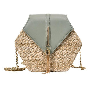 Hexagon Mulit Style Bag Handbags Women Summer Rattan Bags Women