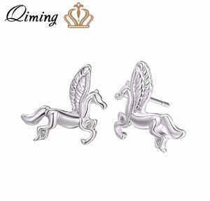 Golden Silver Women Earrings Femme Swan Dogs Paw Animal Ethnic Boho Jewelry