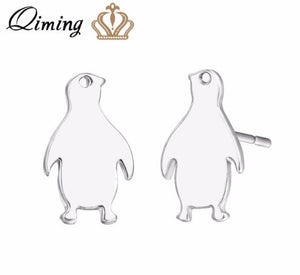 Golden Silver Women Earrings Femme Swan Dogs Paw Animal Ethnic Boho Jewelry