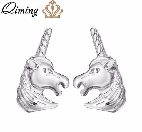 Golden Silver Women Earrings Femme Swan Dogs Paw Animal Ethnic Boho Jewelry