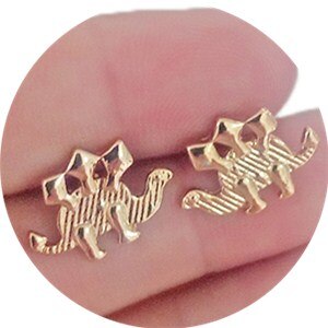 Golden Silver Women Earrings Femme Swan Dogs Paw Animal Ethnic Boho Jewelry