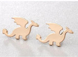 Golden Silver Women Earrings Femme Swan Dogs Paw Animal Ethnic Boho Jewelry