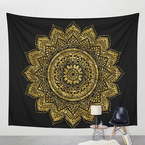 New Hippie Tapestry Printed Lotus Tapestry Bohemia Mandala Tapestry serviette plage Wall Hanging For Wall Decoration Yoga Mat