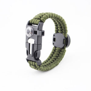 JUJIE Boho Braided Bracelet Men Compass Paracord Survival Bracelets Camping Rope Wrap Bracelet Homme Jewelry