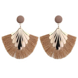 Long Tassel Statement Earrings for Women Bohemian Ethnic Tassel Earring Boho Flower Fringed Earings Fashion Jewelry