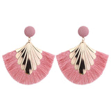 Long Tassel Statement Earrings for Women Bohemian Ethnic Tassel Earring Boho Flower Fringed Earings Fashion Jewelry