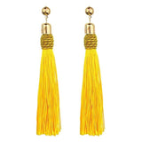 Long Tassel Statement Earrings for Women Bohemian Ethnic Tassel Earring Boho Flower Fringed Earings Fashion Jewelry