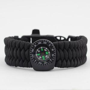 JUJIE Boho Bracelet Homme Braided Compass Survival Bracelets Jewelry