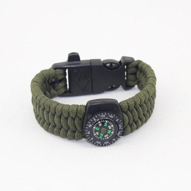 JUJIE Boho Bracelet Homme Braided Compass Survival Bracelets Jewelry