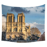 Gajjar Art Notre Dame wall digital print tapestry Decor Religious Boho Wall Carpet Bohemia Beach Blanket Decor