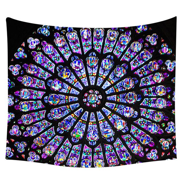 Gajjar Art Notre Dame wall digital print tapestry Decor Religious Boho Wall Carpet Bohemia Beach Blanket Decor