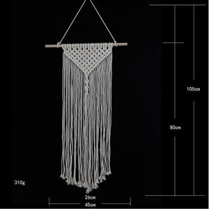 Macrame Wall Hanging Bohemian Tapestry With Lace Wedding Decoration Backdrop Boho Decor Wall Art Handmade Cotton