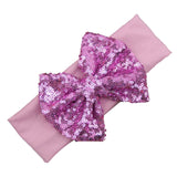 Elastic Children Headband Cute Sequins Bow Baby