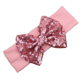 Elastic Children Headband Cute Sequins Bow Baby