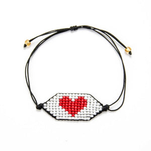 Go2boho Pulseiras MIYUKI Heart Bracelet Friendship Love Jewelry Delicas Bracelets Boho Handmade Woven Women Gifts