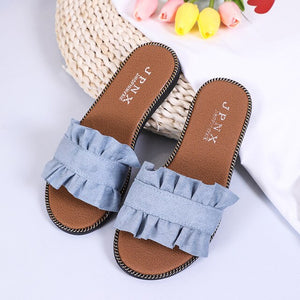 Women Flip Flops Ladies Slipper Summer Beach boho Shoes Woman Solid Color Flat Heel Slipper Chaussures GSE630