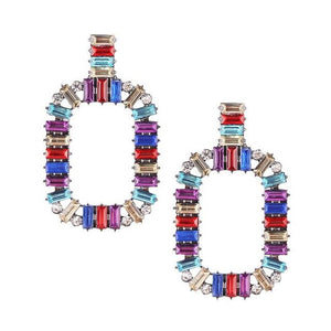 Dvacaman Bohemian Beaded Earrings for Women INS Girl Big Statement Earrings Lady Hoop Earrings Evening Accessories