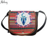 National Wind Canvas Postman Package Women Shoulder Bag