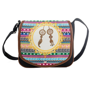 National Wind Canvas Postman Package Women Shoulder Bag