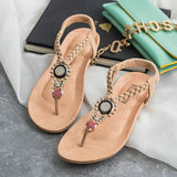 Women Sandals Summer Flat Sandals 2019 Bohemian Flip Flops Women Shoes Roman Casual Beach Sandals Slip-On Slippers