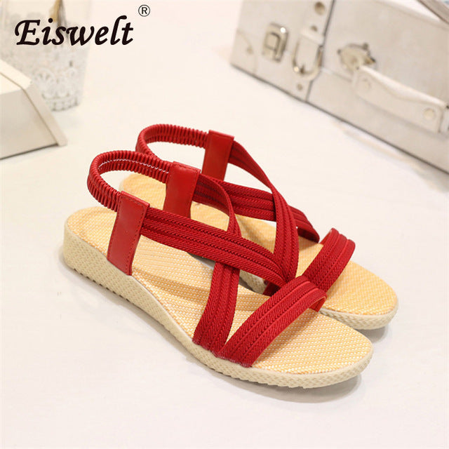 Flats Women Sandals Fashion Casual Beach Girls Summer Sandals Bohemian Women Shoes Women Summer Shoes Concise