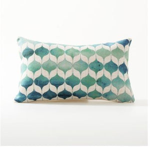 Bohemian  Morocco Pillow Case Decorative Pillows Cover Geometric  Home  Blue Pillowcase