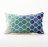 Bohemian  Morocco Pillow Case Decorative Pillows Cover Geometric  Home  Blue Pillowcase