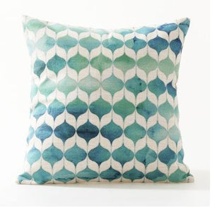 Bohemian  Morocco Pillow Case Decorative Pillows Cover Geometric  Home  Blue Pillowcase