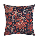 Morocco Style Geometric Cushion Cover Cotton Linen Bohemian Flowers Decorative Pillows Cover Home Decor Sofa Chair Throw Pillows