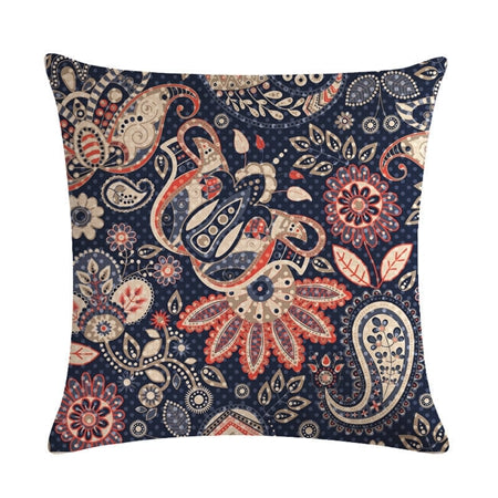 Morocco Style Geometric Cushion Cover Cotton Linen Bohemian Flowers Decorative Pillows Cover Home Decor Sofa Chair Throw Pillows