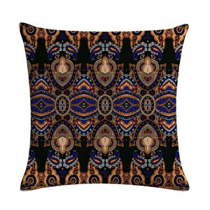 Morocco Style Geometric Cushion Cover Cotton Linen Bohemian Flowers Decorative Pillows Cover Home Decor Sofa Chair Throw Pillows