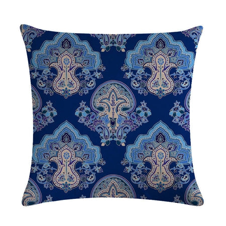 Morocco Style Geometric Cushion Cover Cotton Linen Bohemian Flowers Decorative Pillows Cover Home Decor Sofa Chair Throw Pillows