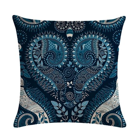 Morocco Style Geometric Cushion Cover Cotton Linen Bohemian Flowers Decorative Pillows Cover Home Decor Sofa Chair Throw Pillows