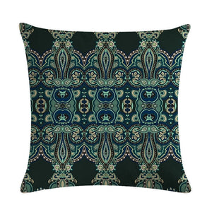 Morocco Style Geometric Cushion Cover Cotton Linen Bohemian Flowers Decorative Pillows Cover Home Decor Sofa Chair Throw Pillows